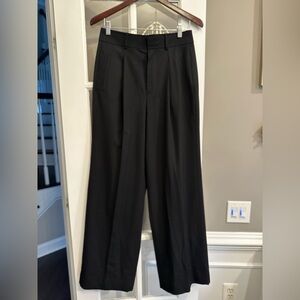 Everlane The Italian Wool Way-High® Drape Pant - Black Size 4